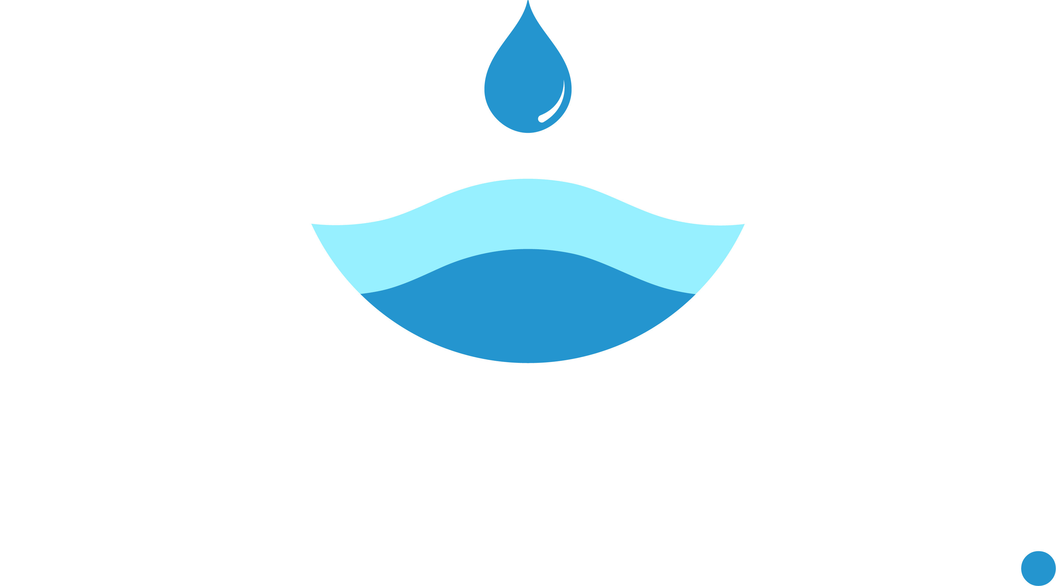 Logo de Subvensia représentant une goutte d’eau bleue tombant dans des vagues stylisées en nuances de bleu, symbolisant la fluidité et l’adaptabilité. En dessous, le nom "Subvensia." est écrit en lettres blanches avec un point bleu, sur un fond transparent à motif de grille.